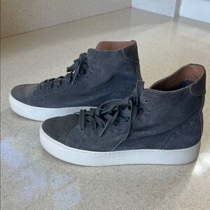 Frye Gray High-Top Sneakers